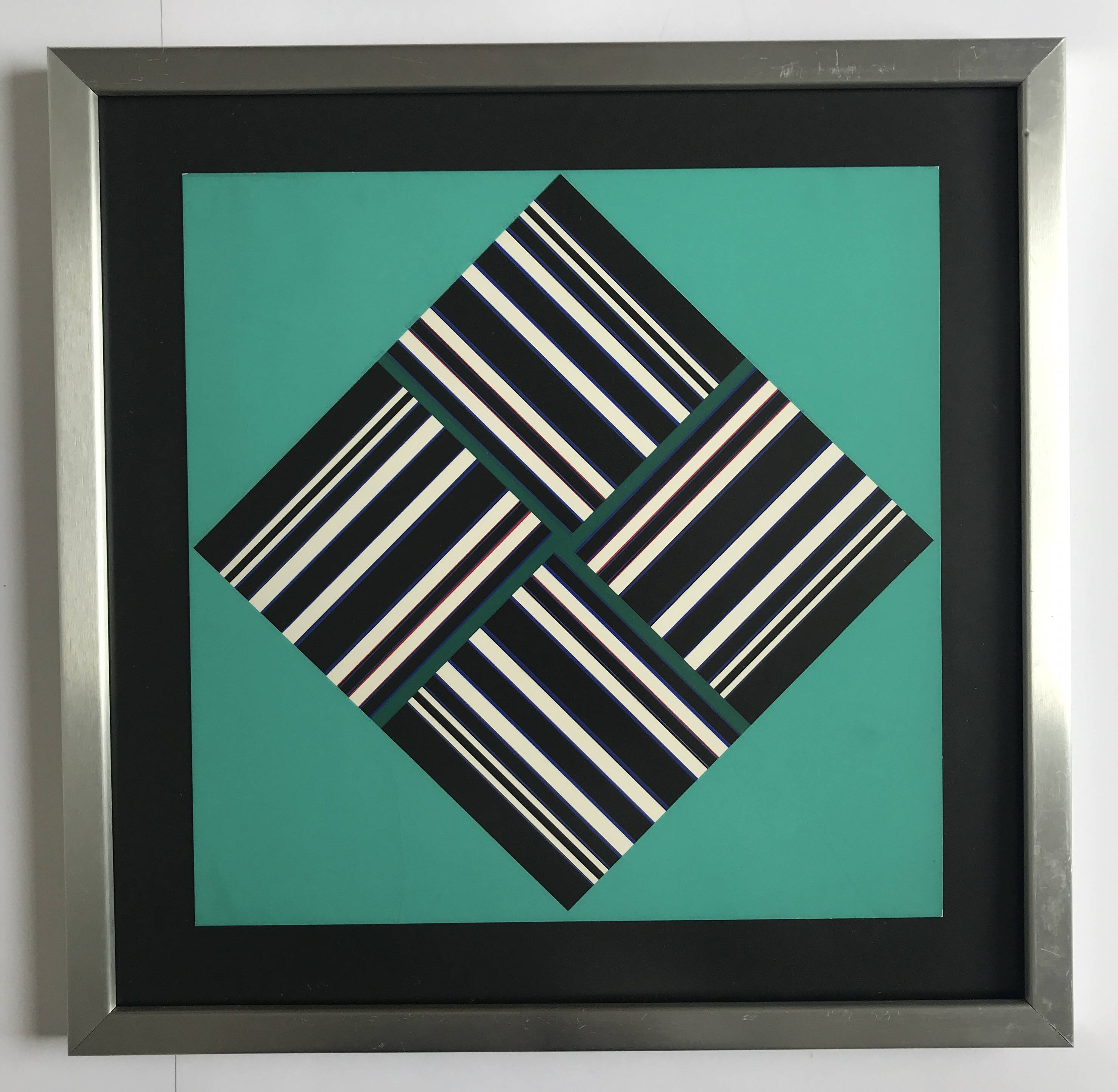Günter FRUHTRUNK, Seh-Übung, 1967. Original screenprint signed in pencil