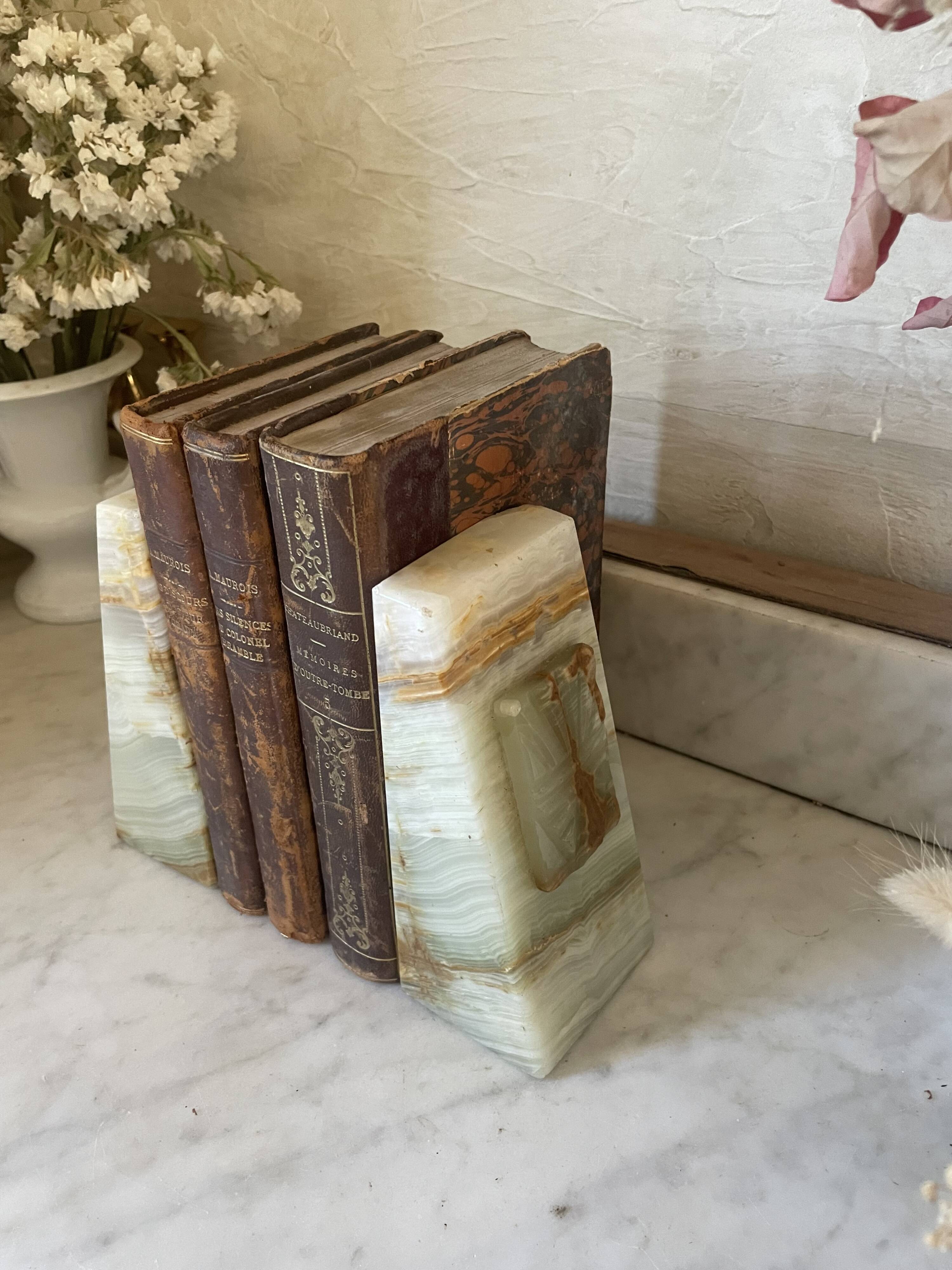 pair of Art Deco onyx bookends