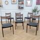 6 vintage teak chairs