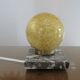 Glass lamp Clichy yellow and marble years 30/40