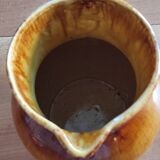 Glazed ceramic pitcher