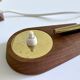Pair of Scandinavian Lamps, Teak Glass