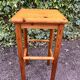Square high stool in pine