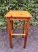 Square high stool in pine