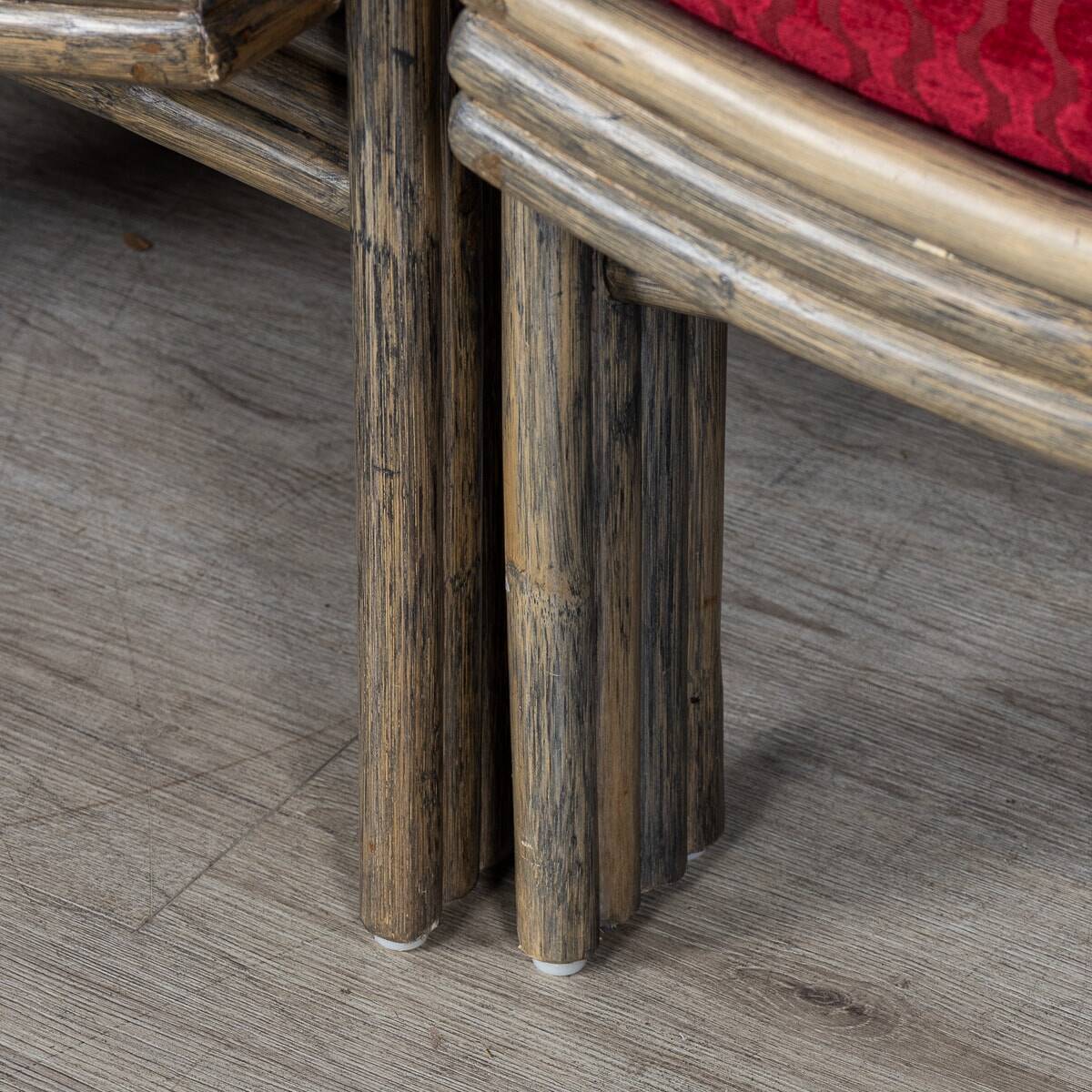 20thc american dining table & four chairs by mcguire