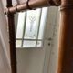 Wooden barber mirror style bamboo years 1920-1930 53 x 67 cm