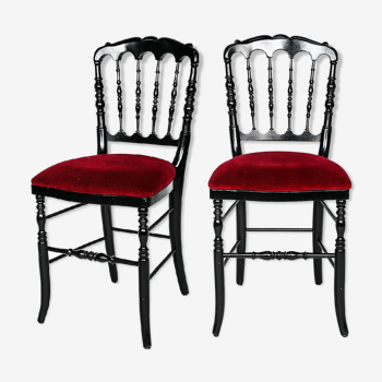Lot 2 chairs Napoleon III by Collinet