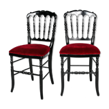 Lot 2 chaises Napoléon III par Collinet