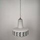 Suspension UFO Space Age in Opaline Glass – Italy, 1960s/70s