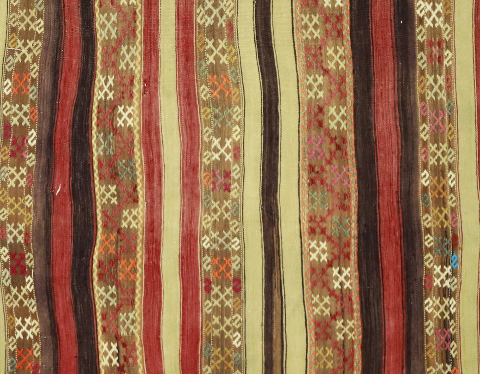 Turkish Anatolian Handmade Vintage Area Kilim Rug 216 cm x 160 cm