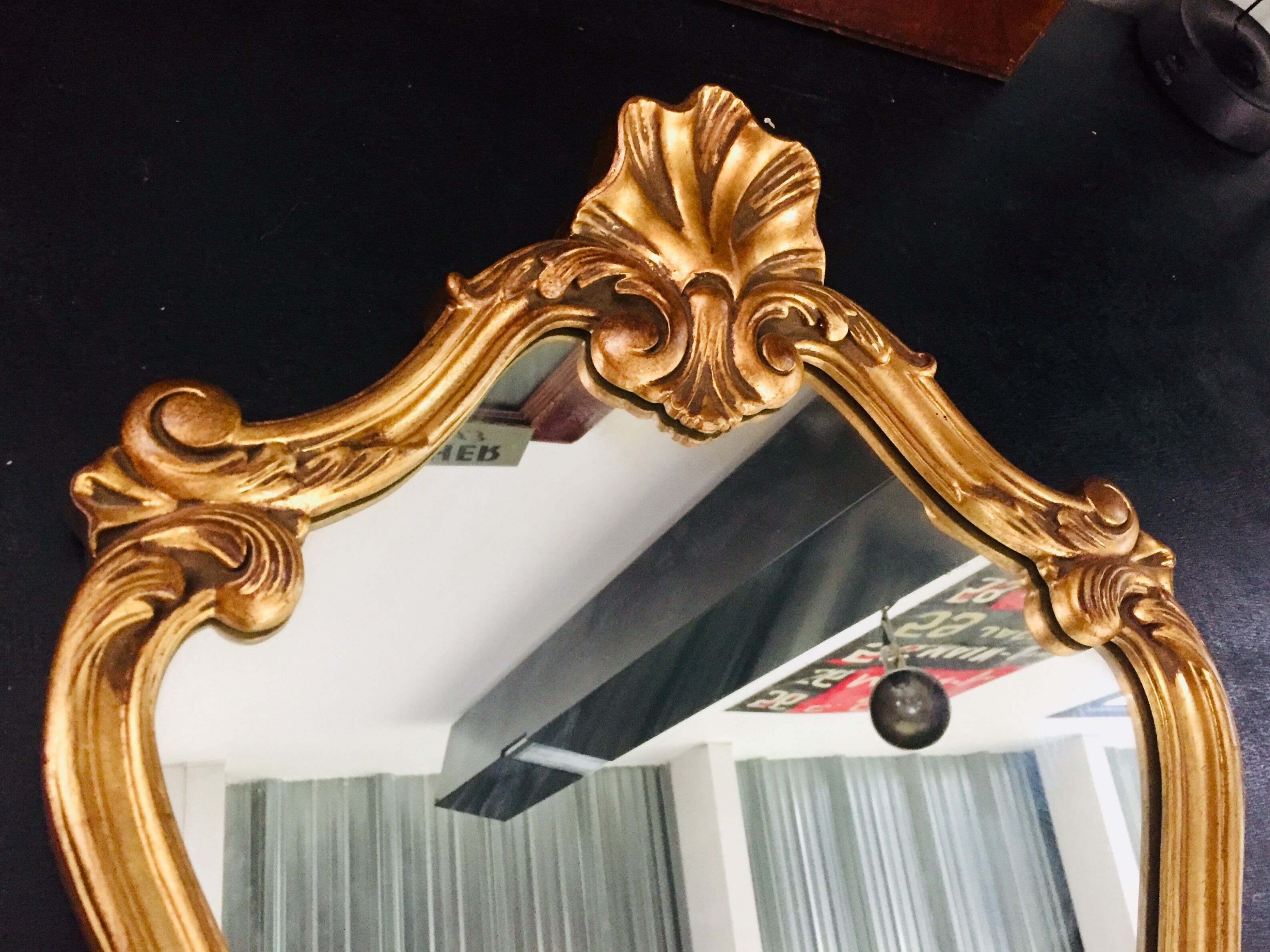 Louis XV style gold mirror 60x40 cm