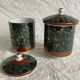 Set of 2 vintage Japanese tea cups Kutani Ware Yozan