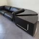 Cini Boeri - Gradual Lounge Sofa Black Leather Knoll/Gavina