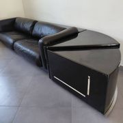 Cini Boeri - Gradual Lounge Sofa Black Leather Knoll/Gavina