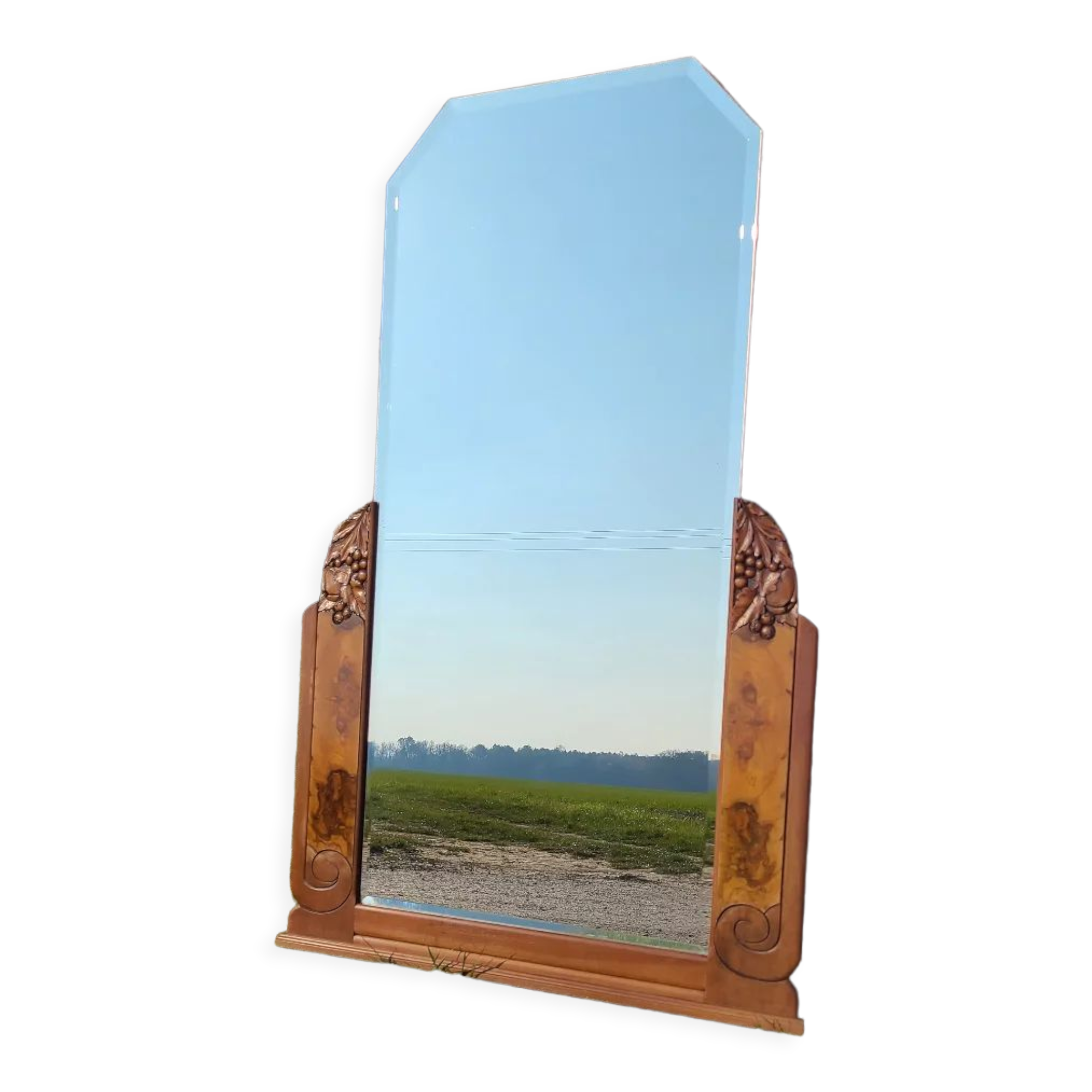 Vintage art deco trumeau mirror circa 1920