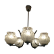 Art deco chandelier with 5 arms of light