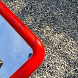 Miroir rectangulaire rouge vintage 35x45,5cm