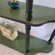 Etagere ancienne patinée vert treillis