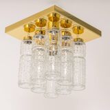 Glass ceiling lights Limburg, Germany, 1970s