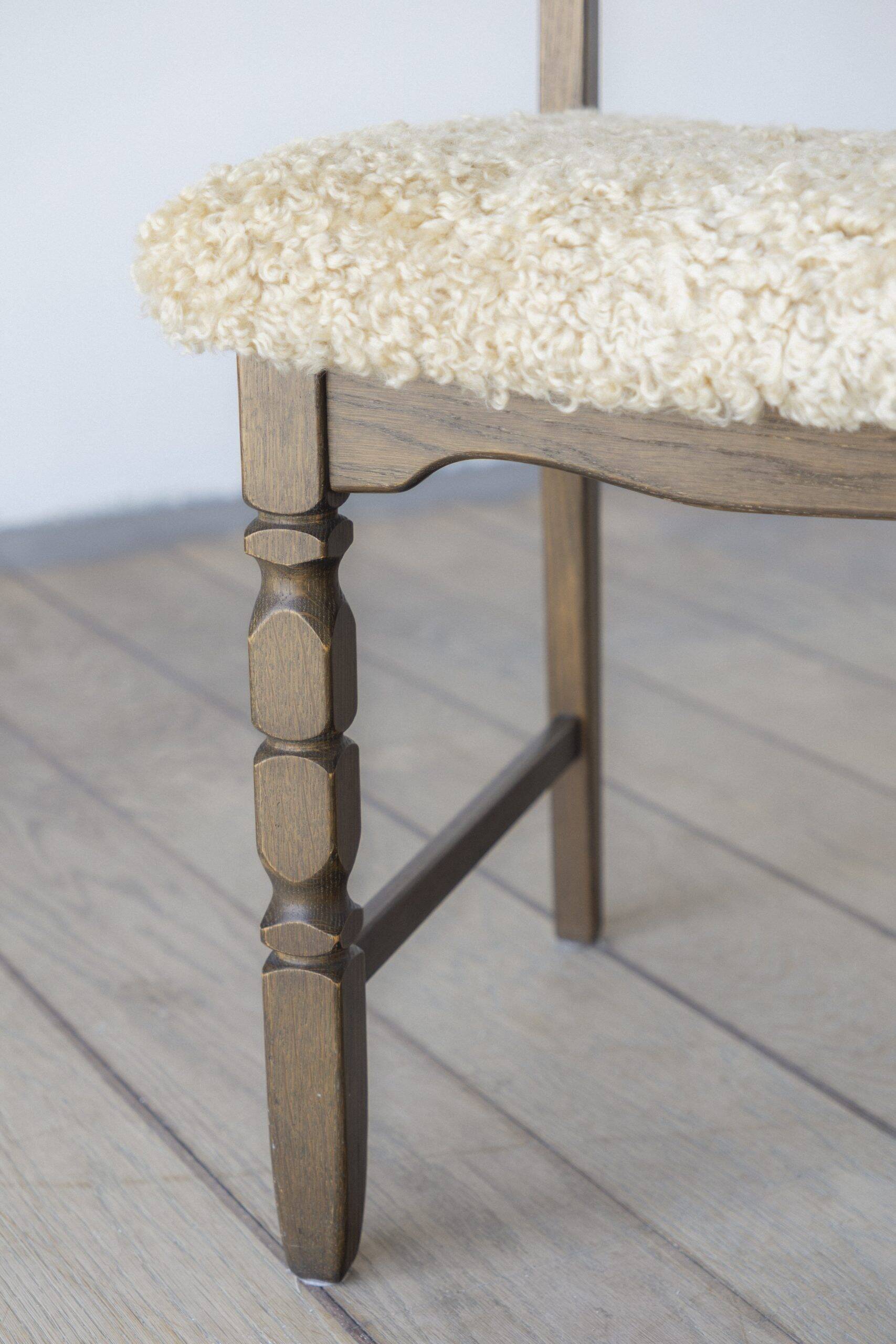 Henning Kjærnulf, Razor blade, dining chair (set of eight)