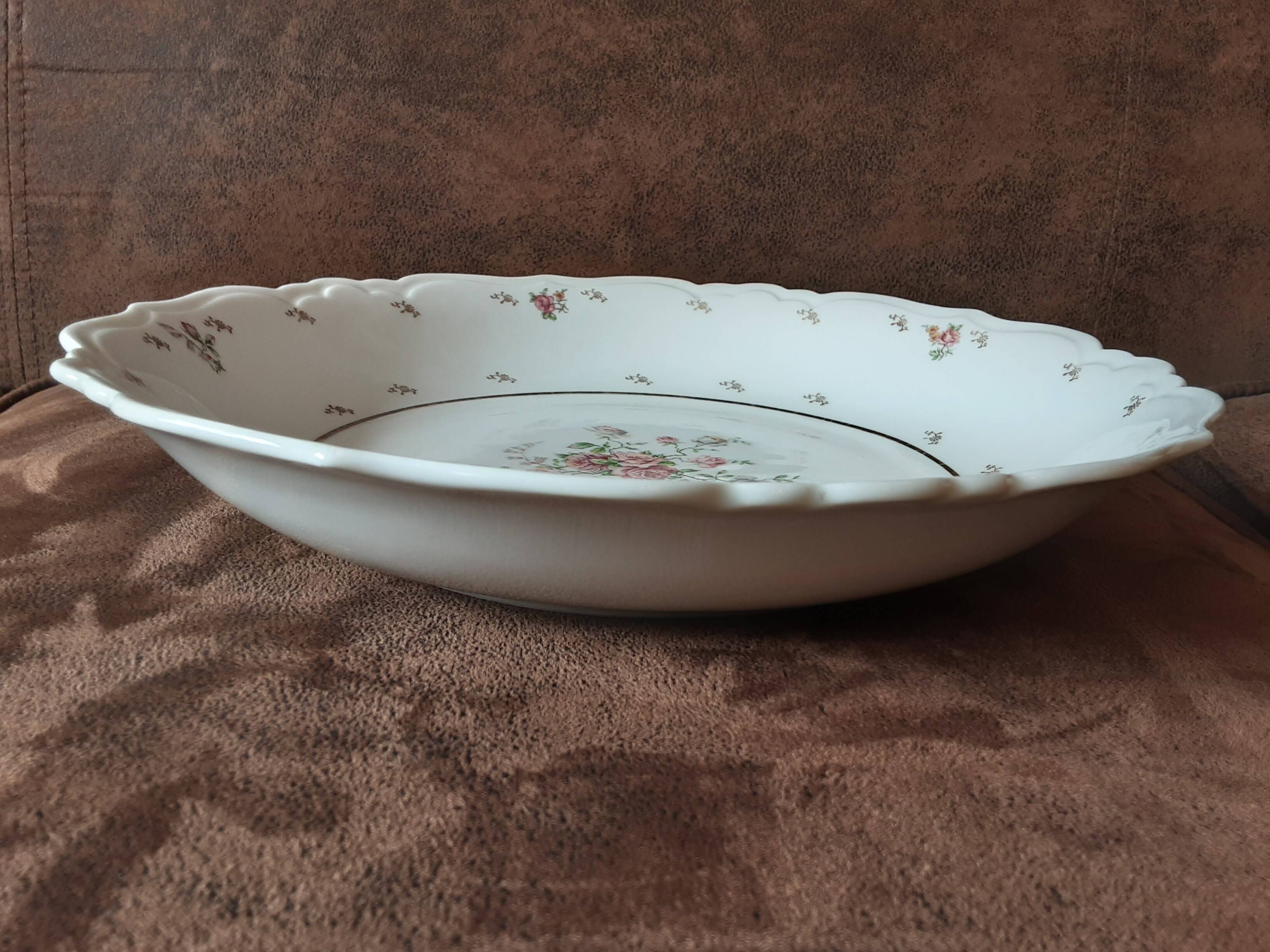 Authentic Julien Michelaud Limoges porcelain round dish