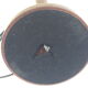 Pied de lampe de bureau en acajou h 44,5 cm