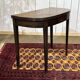 Table console demi lune anglaise en acajou 19ème