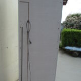 Backlit display case, oak and ceramic, very trendy