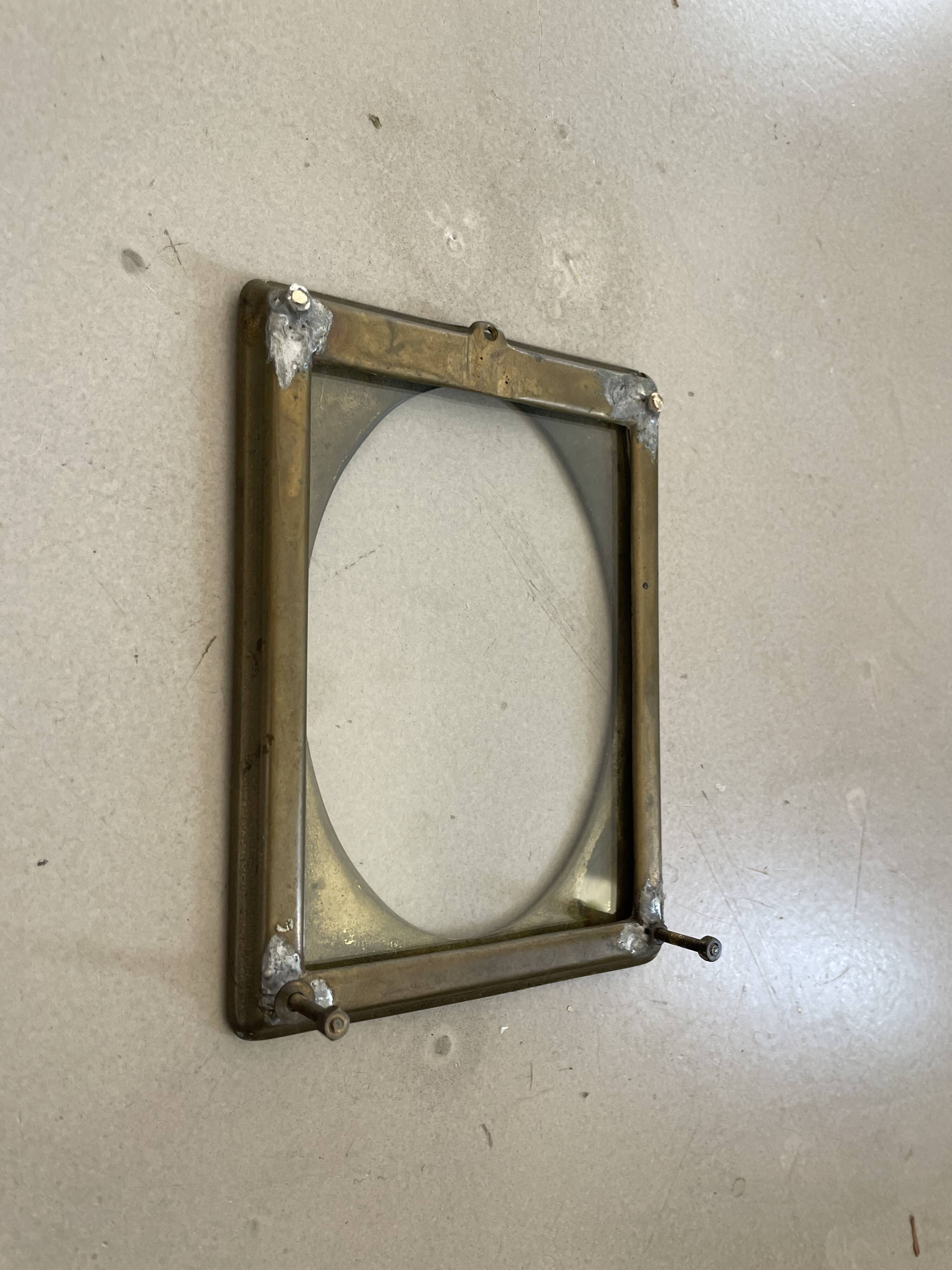 Antique brass frame