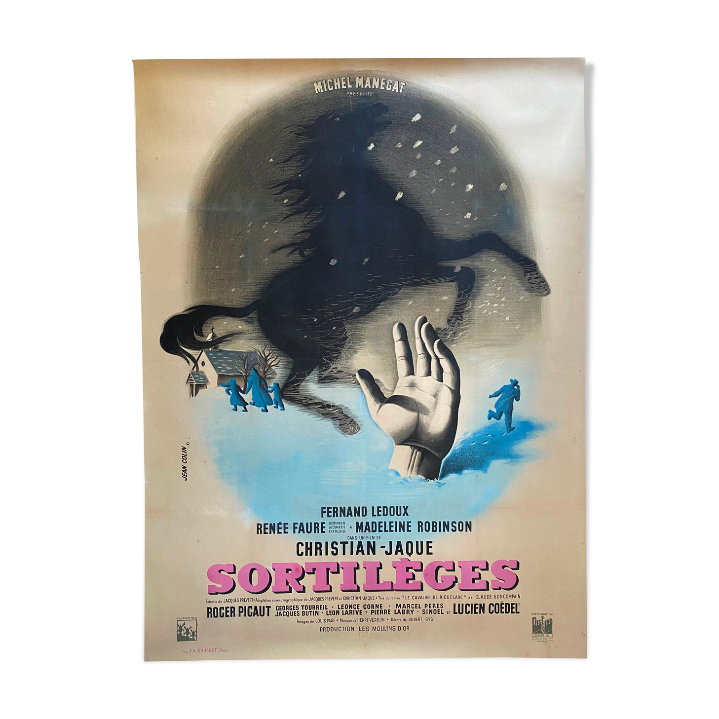 Cinema poster "Sortilèges" Christian-Jaque 120x160cm 1945