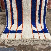 Handmade natural wool rug size 100 x 200 cm