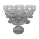 Set of 6 Rupel crystal cups