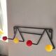 Porte manteau mural boules 60s
