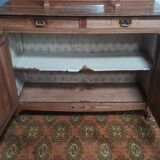 Art Nouveau Art Deco sideboard in blond walnut