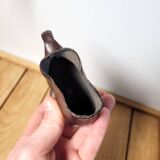 Elephant candle holder patinated metal