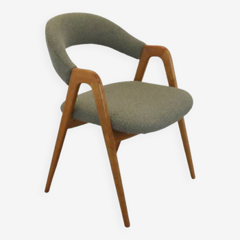 vintage WK Möbel style fauteuil / stoel 'Wildflecken' nieuwe bouclé stof