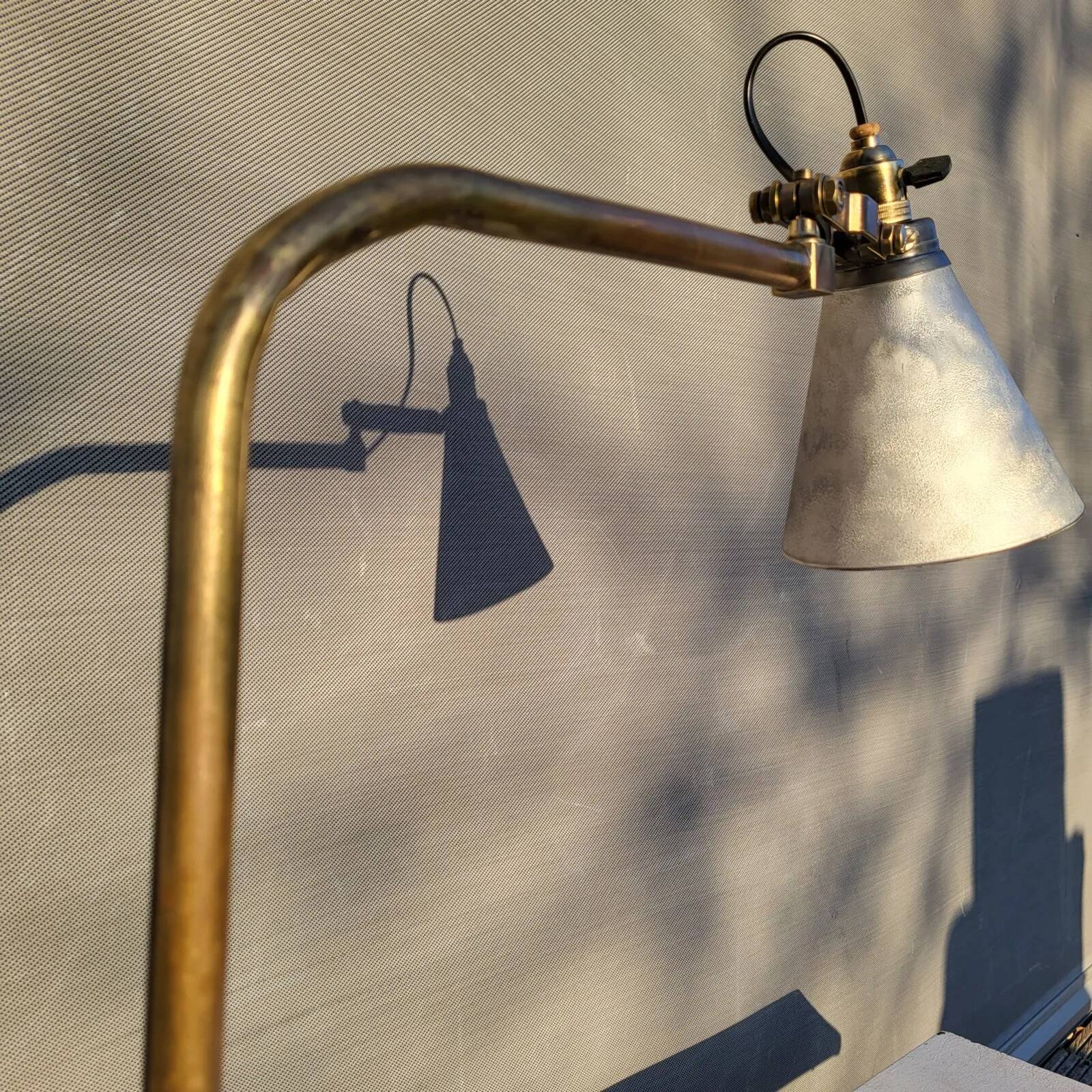 Mid-century architect's handcrafted lamp