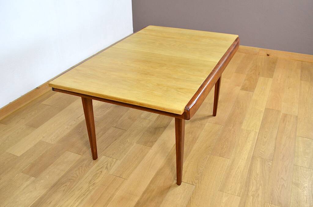 Two-tone dining table by Gustave Gautier, Eros Vintage Edition, 1950