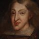 Antique Spanish portrait from the 17th century, Charles II of Spain