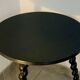 Guéridon, table d'appoint en bois noir