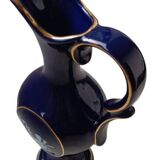 Indigo blue Florentine vase from the 60s
