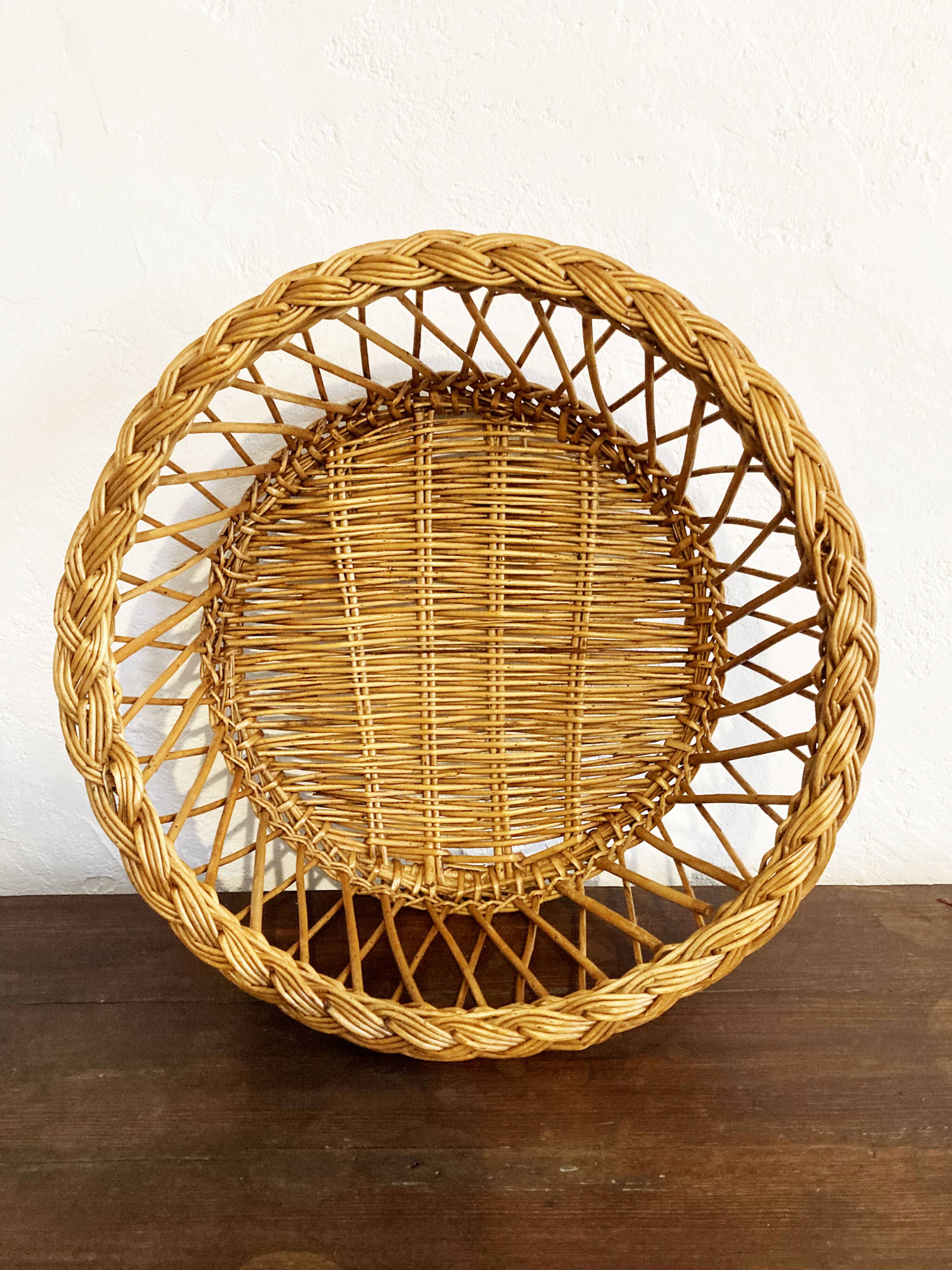 Duo of wicker baskets