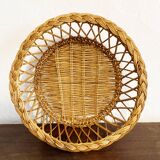Duo of wicker baskets