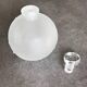 Lalique bottle in the night, frosted glass, ball shape