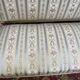 Louis XVI style bench carved with original fabrics and silks