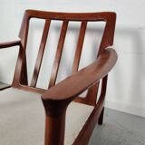 Pair of Scandinavian teak armchairs, Denmark 60s