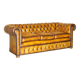 Canapé Chesterfield vintage cuir restauré
