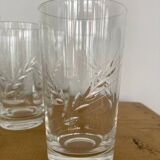 Set 10 verres orangeade cristal taillé