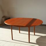 Round dining table with extension - McIntosh - 60s