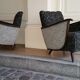 1/2 Tres beaux fauteuils originaux des années 50 ailes de chauve souris